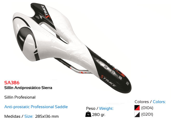 SILLIN BICICLETA TKX STRACE SIERRA BLANCO NEGRO
